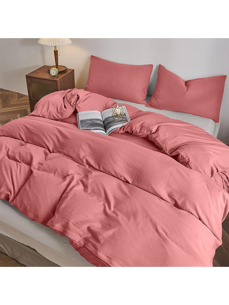 Lino Home Σεντόνι Μονό Βαμβακερό με Λάστιχο 100x200+32 Moderna Coral