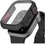 AHAstyle WG115 Πλαστική Θήκη Tempered Glass για Apple Watch 7 / 8 / 9 45mm Μαύρη