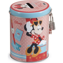 Parisis Μπομπονιέρα Βάπτισης Κουμπαράς Minnie Mouse Travel από Μέταλλο 12τμχ ΤΜ1922
