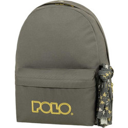 Polo Original Scarf Σχολική Τσάντα Πλάτης Γυμνασίου - Λυκείου Γκρι 901135-2276