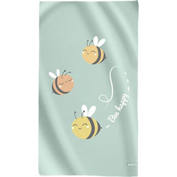 Saro Bee Happy Παιδική Πετσέτα Θαλάσσης Microfiber Πράσινο Mint 90x160cm 64308