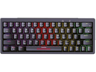 Zeroground KB-3700G Satomi V2.0 Ασύρματο Μηχανικό Gaming Πληκτρολόγιο TenKeyLess με Outemu Red Διακόπτες RGB Black