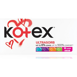 Kotex UltraSorb Super Ταμπόν για Αυξημένη Ροή 4 Σταγόνες 16τμχ