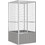 vidaXL Κλουβί Πτηνών Γκρι 111x107x211.5cm 171551