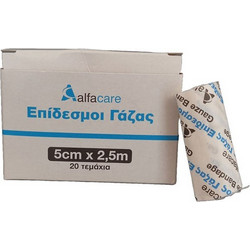 Alfacare Επίδεσμος Γάζας 5cm x 2.5m