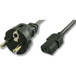 Powertech CAB-P002 Καλώδιο Τροφοδοσίας Schuko to IEC C13 1.5m