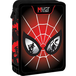 Must Marvel Spider-Man Κασετίνα Γεμάτη με 2 Θήκες Μαύρη 508558