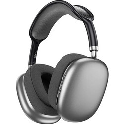 Hoco Max Shadow ESD15 Ασύρματα Bluetooth Ακουστικά Over Ear Ασημί