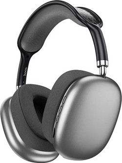 Hoco Max Shadow ESD15 Ασύρματα Bluetooth Ακουστικά Over Ear Ασημί