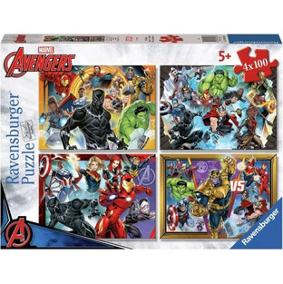 Παιδικό Puzzle Ravensburger Marvel Avengers 4x100 Κομμάτια