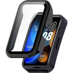 Techsuit Defense360 Pro Πλαστική Θήκη Tempered Glass για Huawei Band 8 / 9 44mm Μαύρη