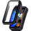 Techsuit Defense360 Pro Πλαστική Θήκη Tempered Glass για Huawei Band 8 / 9 44mm Μαύρη