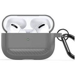 Dux Ducis Θήκη Σιλικόνης με Γάντζο για Apple AirPods Pro 2 Γκρι