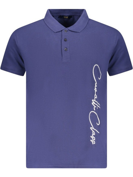 Cavalli Ανδρική Μπλούζα Polo Κοντομάνικη Μωβ TXT64F-JD060-04551