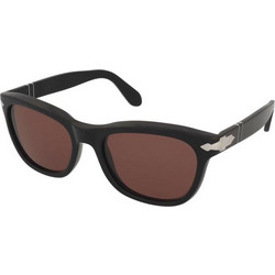 Persol PO0086S 95/H2 Γυναικεία Γυαλιά Ηλίου Τετράγωνα Κοκάλινα Μαύρα με Καφέ Φακό