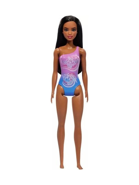 Mattel Barbie Beach Tropical Purple Swimsuit