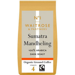 Waitrose Sumatra Mandheling Καφές Φίλτρου Arabica με Άρωμα 227gr