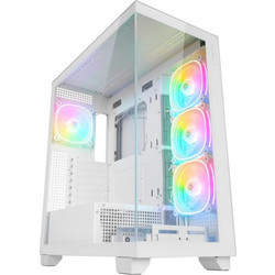 Rampage Hydra V1 White Gaming Midi Tower Κουτί Υπολογιστή με Πλαϊνό Παράθυρο