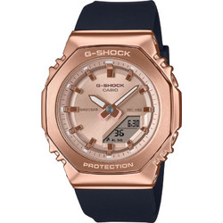 Casio Ανδρικό Ρολόι Χρονογράφος με Μαύρο Καουτσούκ Λουράκι GM-S2110PG-1A4ER