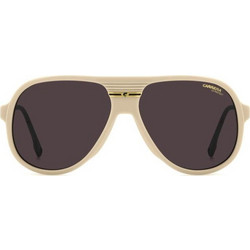Carrera CA07S 10AKU Ανδρικά Γυαλιά Ηλίου Aviator Κοκάλινα Λευκά με Μαύρο Φακό