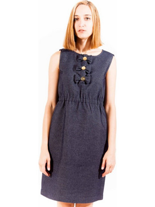 Love Moschino Mini Καλοκαιρινό Καθημερινό Φόρεμα Μαύρο 7778BLU4002