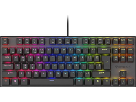 Genesis Thor 303 Μηχανικό Gaming Πληκτρολόγιο TenKeyLess με Outemu Peach Διακόπτες RGB Black