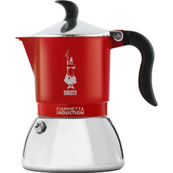 Bialetti Fiammetta Induction Μπρίκι Espresso 2Cups Κόκκινο