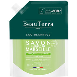 Beauterra Marseille Lemon & Mint Κρεμοσάπουνο Refill 900ml