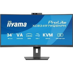 iiyama ProLite XCB3497WQSNPH-B1 Ultrawide VA Curved Monitor 34" 3440x1440 QHD 120Hz 0.4ms