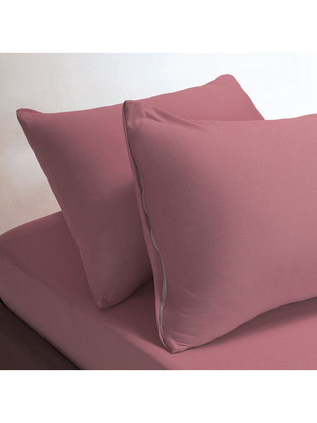 Melinen Σετ Σεντόνια King Size Βαμβακερά με Λάστιχο 180x200+35 Jersey Dusty Pink