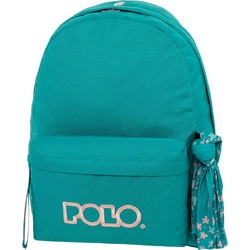 Polo Original Scarf Σχολική Τσάντα Πλάτης Γυμνασίου - Λυκείου Τιρκουάζ Ροζ 901135-5638