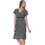 PNN Nightwear Midi Καλοκαιρινό Καθημερινό Φόρεμα Κρουαζέ Κυπαρισσί 0233-0006