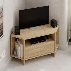 Megapap Έπιπλο Τηλεόρασης Μοριοσανίδα Oak Μ95.7xΠ35.4xΥ45cm Viva GP037-0273,2
