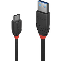 Lindy USB-A to USB-C 0.5m Black 36915