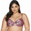 Ava Bikini Top με Ενίσχυση Animal Print Ροζ SK216