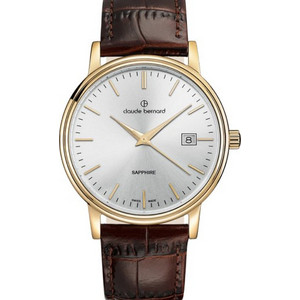 Claude Bernard Classic Ανδρικό Ρολόι Αυτόματο με Καφέ Δερμάτινο Λουράκι 53007-37J-AID