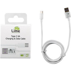 Lime L01 USB-A to USB-C 1m White 8265211