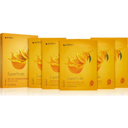 Korika SuperFruits Hallabong Sheet Μάσκα Προσώπου για Λάμψη 5x25gr