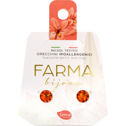 Farma Bijoux Γυναικεία Σκουλαρίκια Καρφωτά από Ορείχαλκο με Swarovski BE58C40