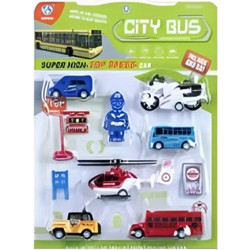 City Bus Σετ με Οχήματα & Αξεσουάρ 898E-23-A