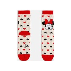 Admas Disney Βαμβακερές Γυναικείες Κάλτσες Κοντές με Σχέδια Μπεζ 21698