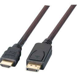 EFB Elektronik Καλώδιο DisplayPort to HDMI Male 3m Black K5561SW.3V2