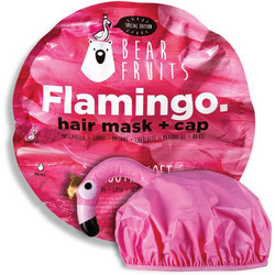 Bear Fruits Flamingo Σετ Περιποίησης Μαλλιών Μάσκα 20ml + Σκουφάκι