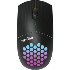 W06 Ασύρματο Gaming Ποντίκι RGB 3200 DPI Black