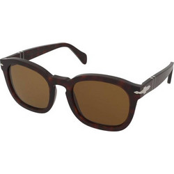 Persol PO0082S 24/33 Ανδρικά Γυαλιά Ηλίου Τετράγωνα Κοκάλινα Καφέ με Καφέ Φακό