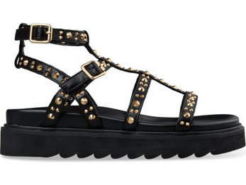 Envie Shoes Καλοκαιρινές Γυναικείες Πλατφόρμες Χαμηλές Μαύρες E32-21088-34