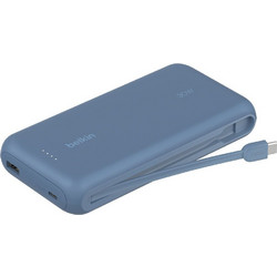 Belkin Power Bank 20000mAh 30W με Θύρα USB-A & 2 Θύρες USB-C Blue