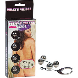 Seven Creations Heavy Metal Anal Beads Πρωκτικές Μπίλιες 30cm Ασημί