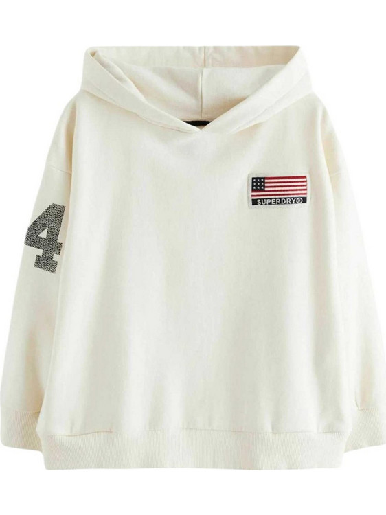 Superdry Παιδικό Φούτερ με Κουκούλα Μπεζ B2010013A-I7N