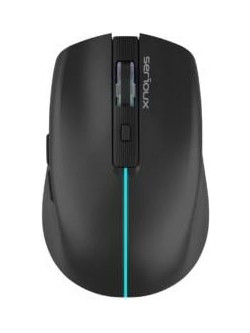Serioux SRXM-FLK212 Ασύρματο Ποντίκι Black